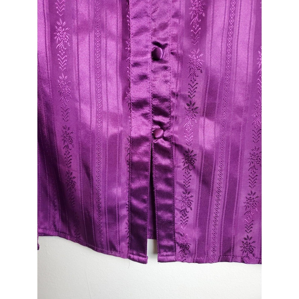 Vintage Victoria's Secret Gold Label‎ Satin Sleep Shirt Pajama Top Small - Picture 2 of 8